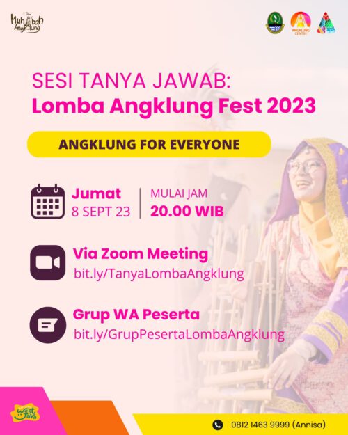 Sesi Tanya Jawab : Lomba Angklung Total Hadiah 110 Juta