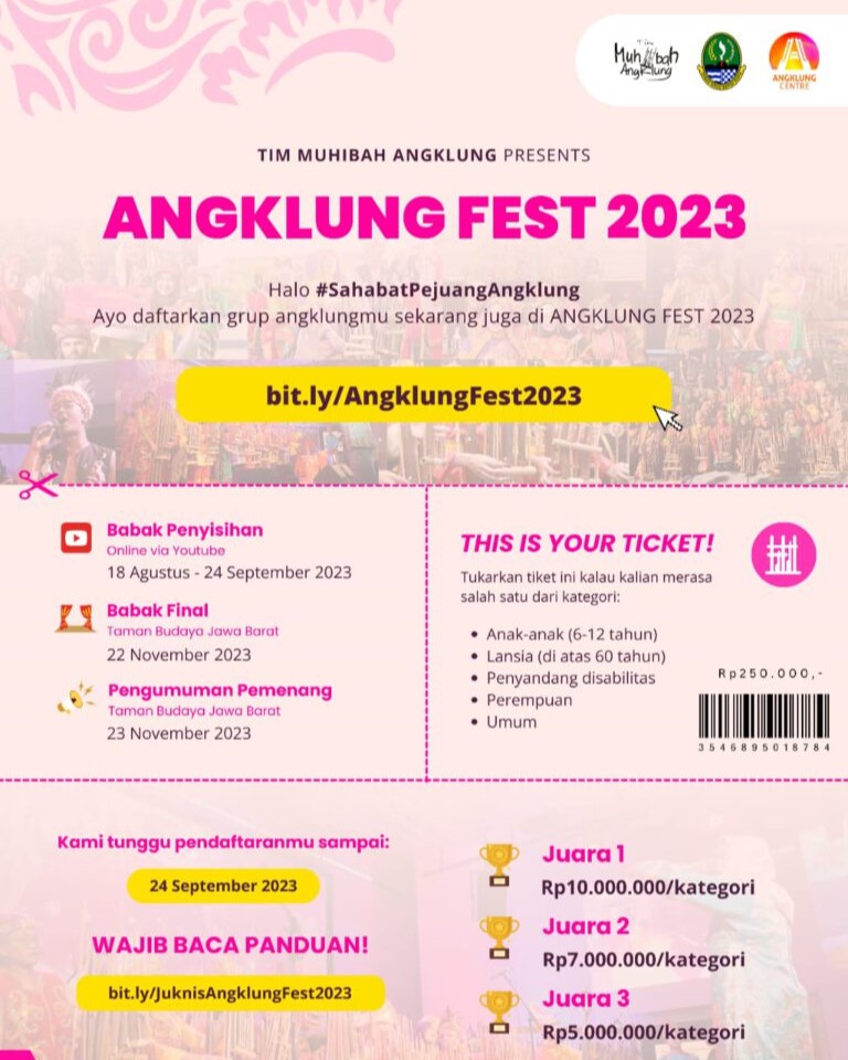 Lomba Angklung Total Hadiah 110 Juta Picture