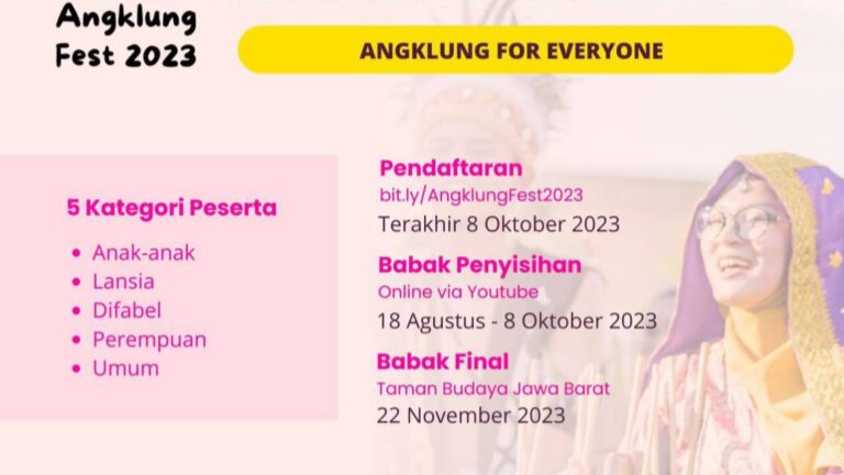 ANGKLUNG FEST 2023 LOMBA ANGKLUNG UNTUK SEMUA KALANGAN
