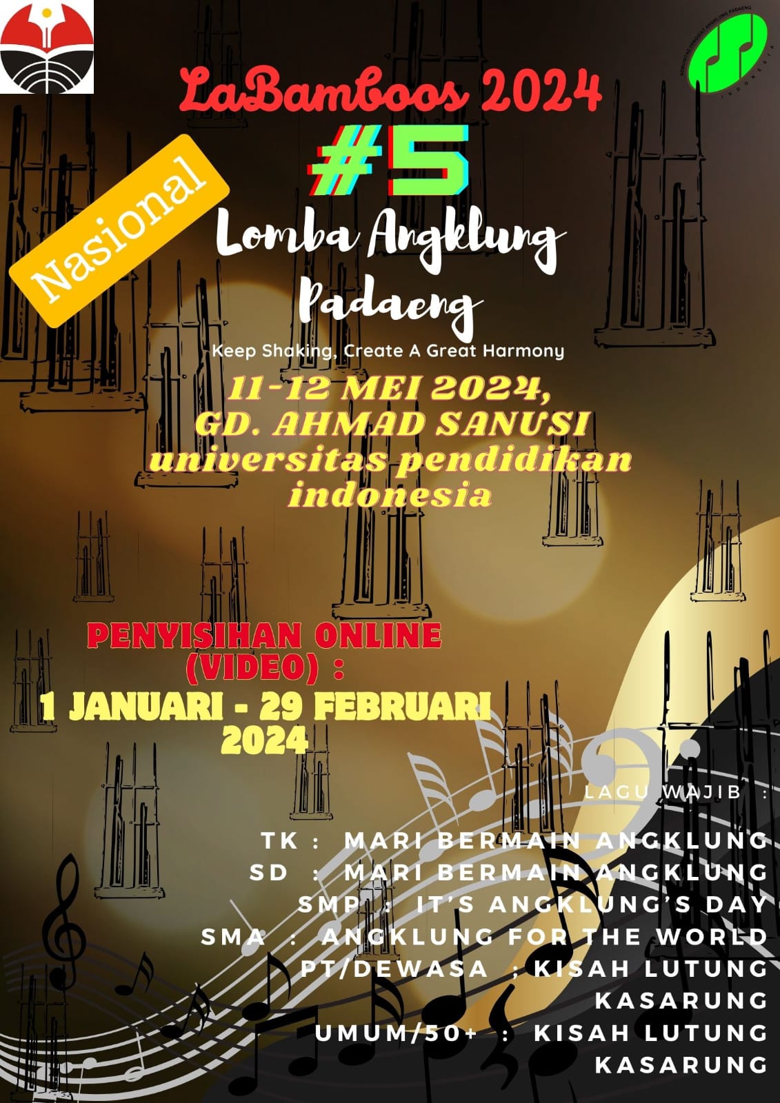 LaBamboos 2024 Lomba Angklung Padaeng Nasional